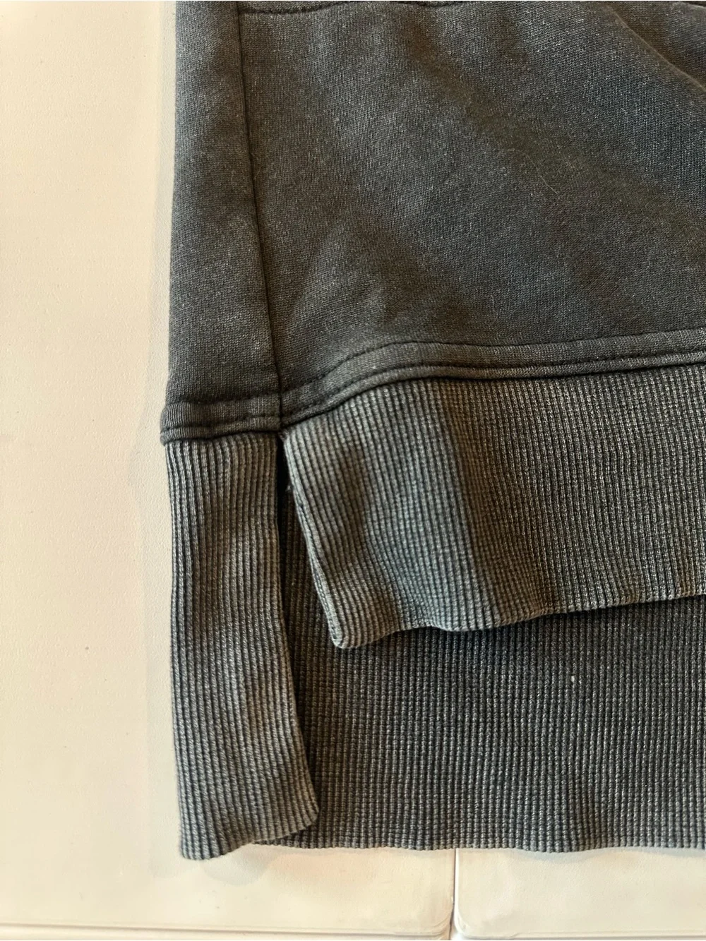 entro Washed Black Sleeveless Zip-Front Tank Dress
